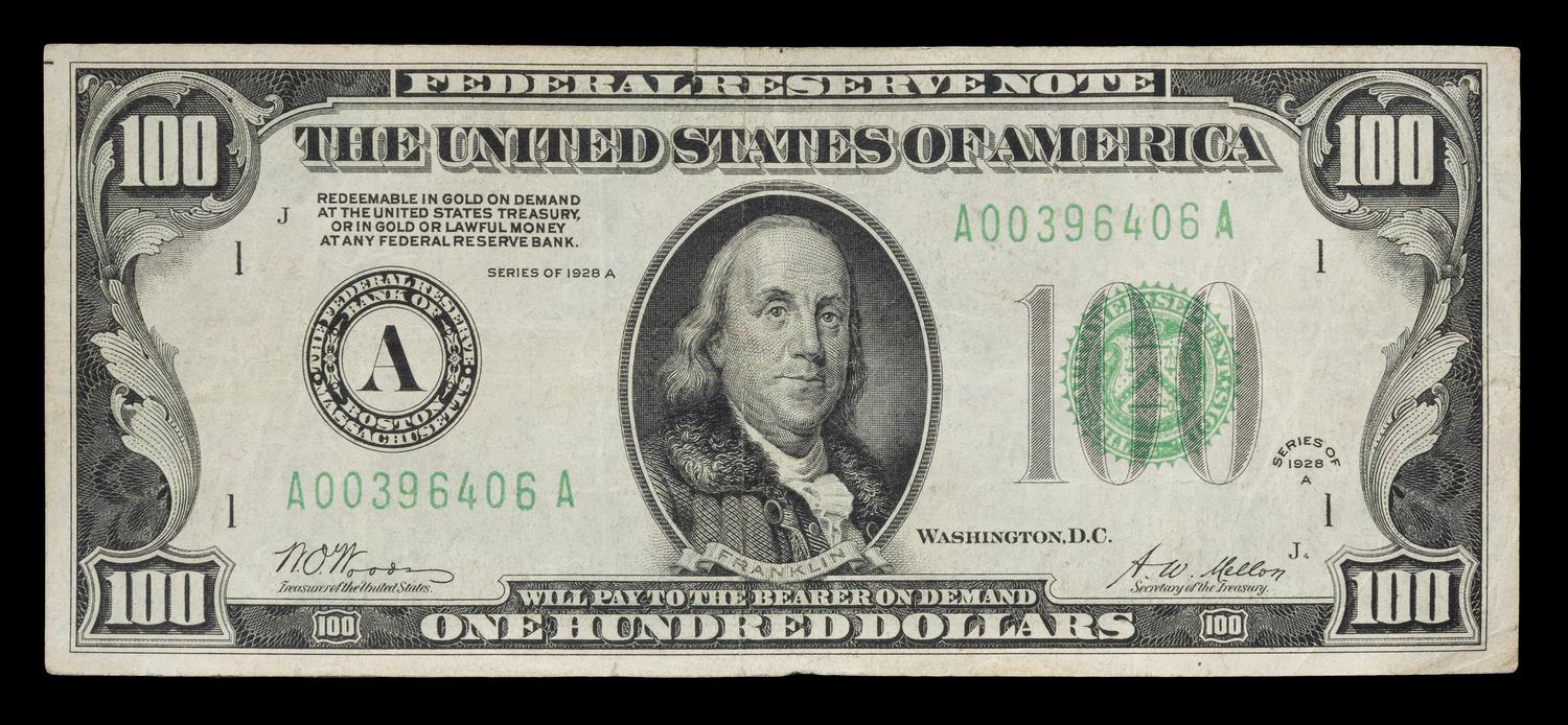A United States 1928A-A $100 Federal Reserve Note