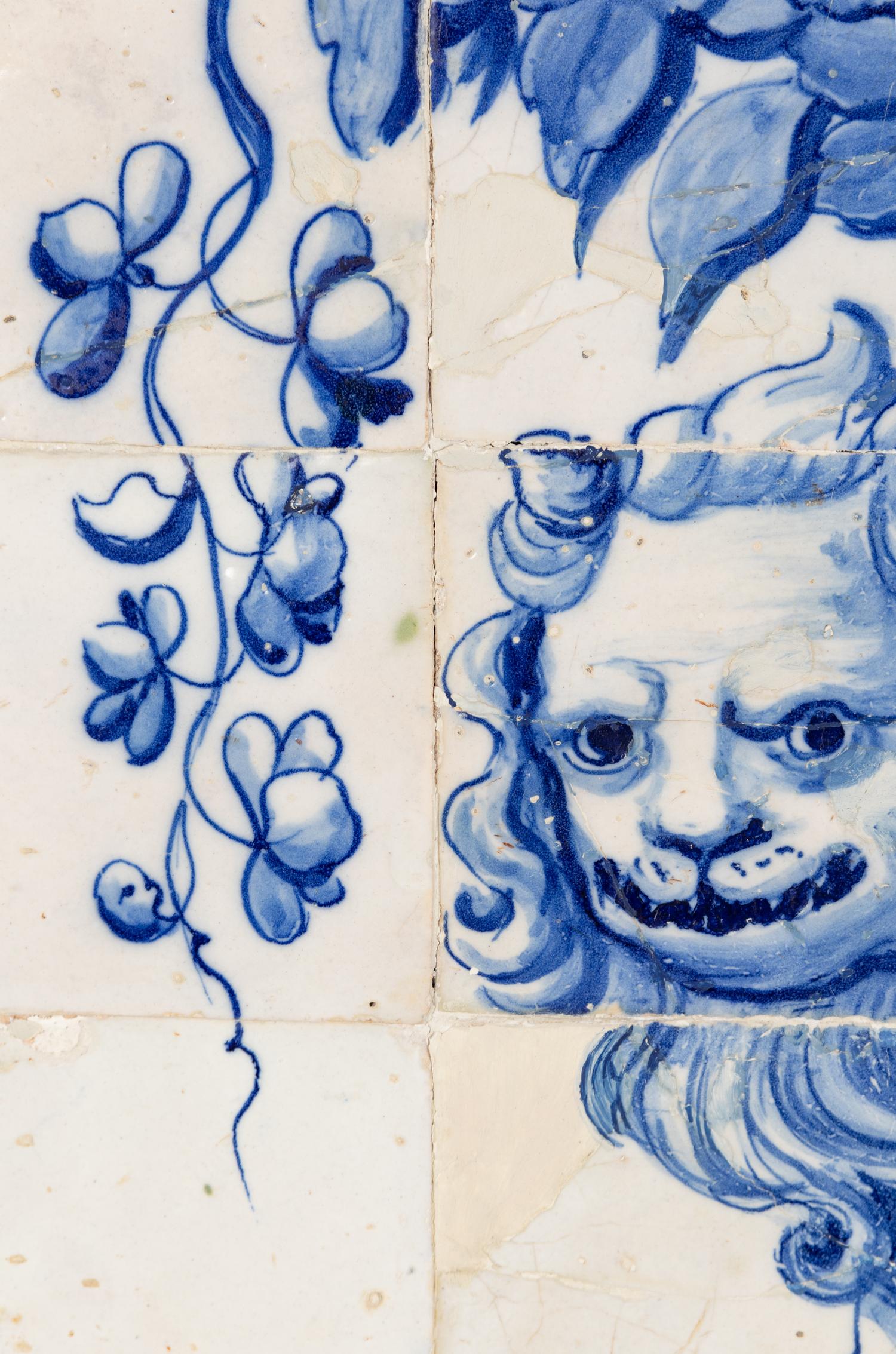 A Delft Pottery Tile Panel