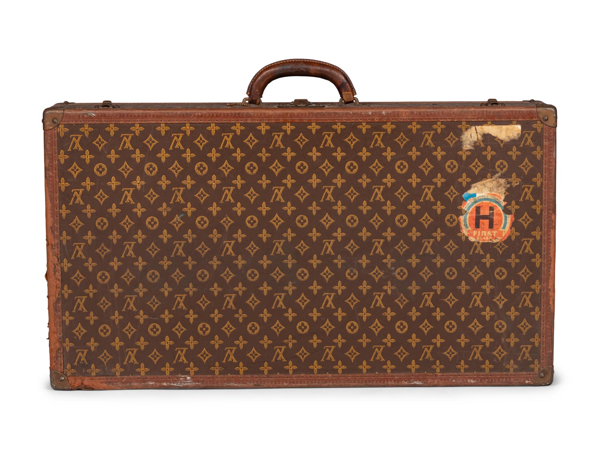 Louis Vuitton Stamped Monogram Alzer 80 Suitcase, 20th Century