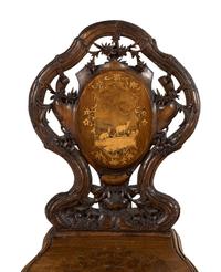 A Black Forest Carved Musical Chair