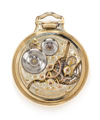 A Gold Filled Open Face 'Railroad Service' Pocket Watch, Hamilton, Circa 1921, 61.10 dwts.