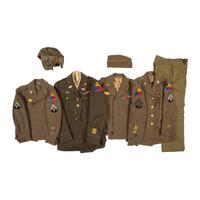 Group of Tanker Uniform Jackets with M38 Helmet