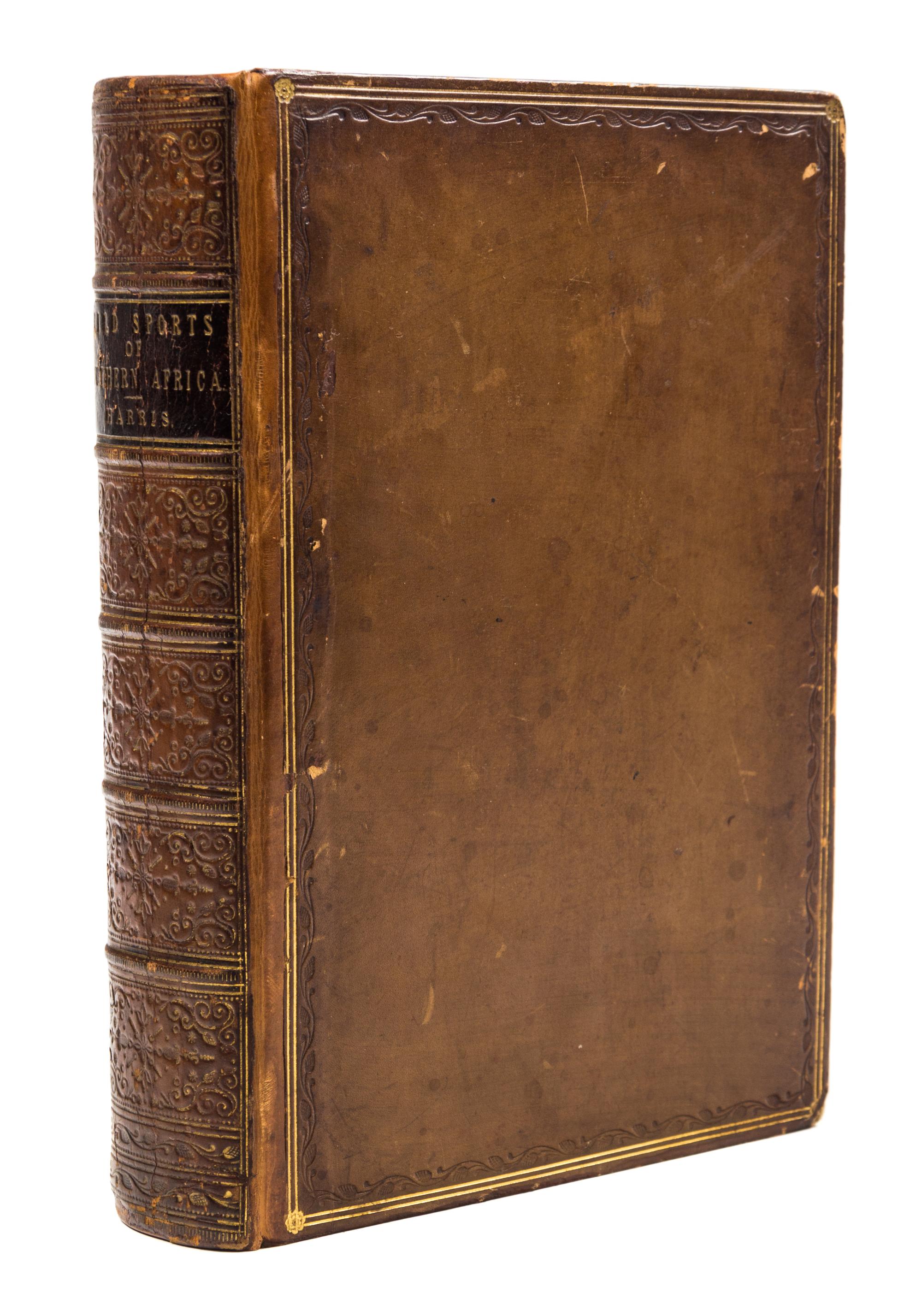 HARRIS, WILLIAM CORNWALLIS. The Wild Sports of Southern Africa. London, 1852. Fifth ed. Numerous plates.