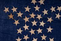 [FLAGS] -- [CIVIL WAR]. 34-star "Great Star" pattern American flag. Ca 1861-1863.