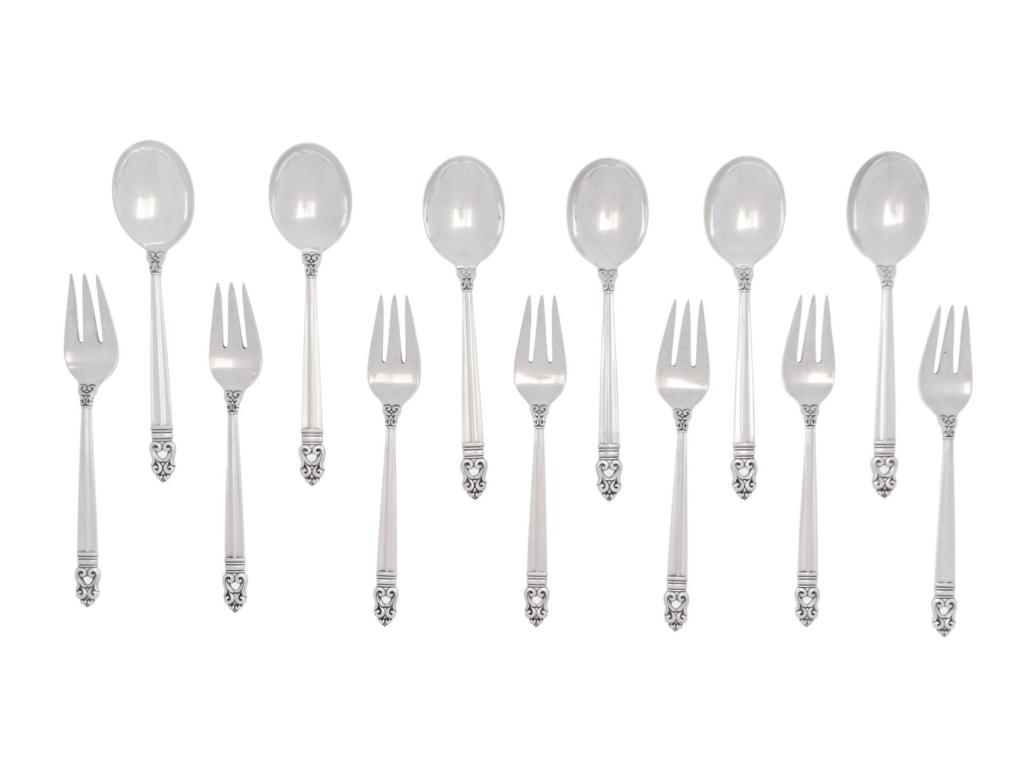 An American Silver Flatware Service