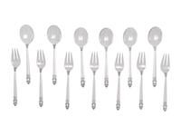 An American Silver Flatware Service