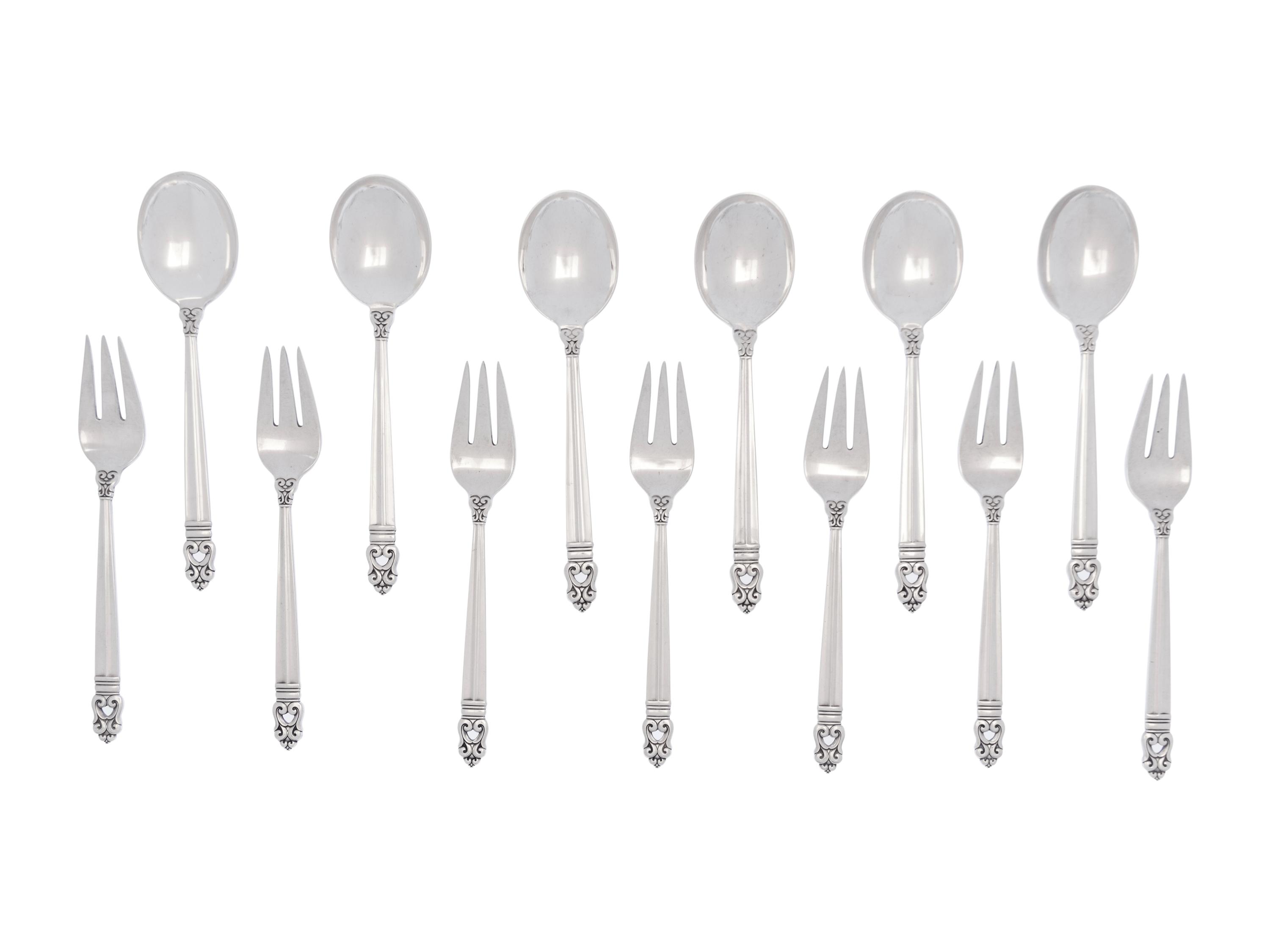 An American Silver Flatware Service