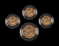 A Group of Four Gold Eagle Proof Coins