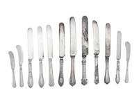 A Collection of Silver and Silver-Plate Knives
