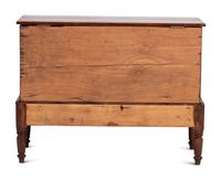 A Late Federal Bermuda Cedar Two-Drawer Blanket Chest on Frame