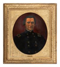 [CIVIL WAR]. ANDREWS, Eliphalet Frazer (1835-1915), artist. Oil on canvas painting of Colonel Robert Latimer McCook. 1881.