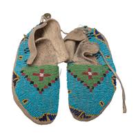 Sioux Child's Beaded Moccasins