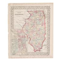 [Chicago Fire]. A group of 8 maps of Chicago, most showing the burnt district, comprising: