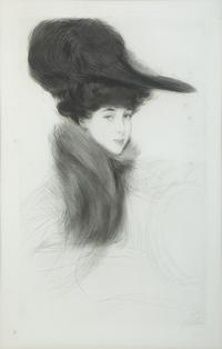 Elegant Lady in a Plumed Hat and La Duchesse de Marlborough, Consuelo Vanderbilt
