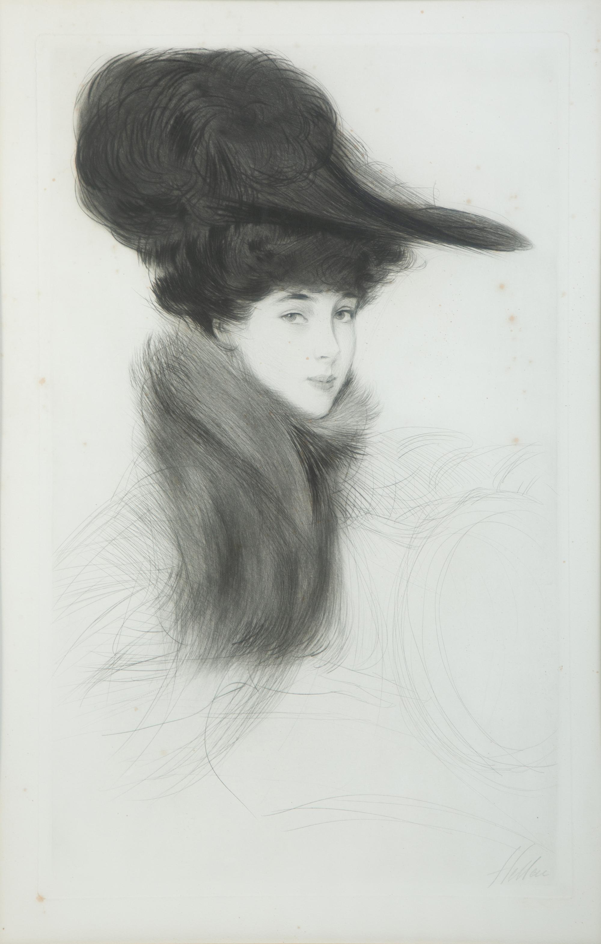 Elegant Lady in a Plumed Hat and La Duchesse de Marlborough, Consuelo Vanderbilt