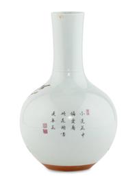 A Chinese Famille Rose Porcelain Vase