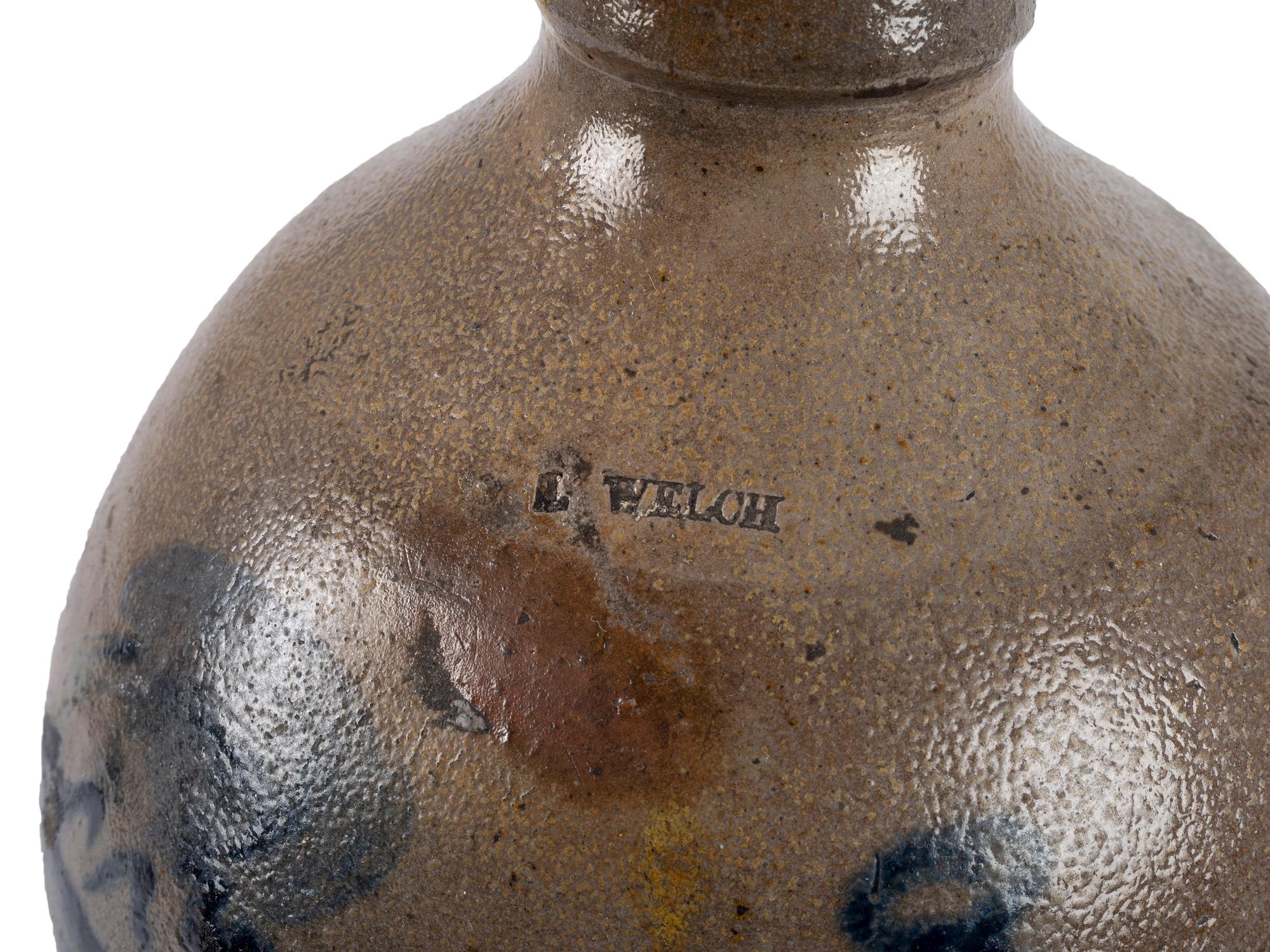 An Ohio Two Gallon Cobalt Decorated Stoneware Jug
