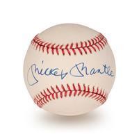 A Mickey Mantle Signed Autograph Baseball (Beckett Authentication Services Letter BAS Certified),