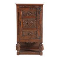 A Baroque Style Carved Oak Cabinet