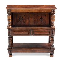 A Jacobean Style Court Cupboard Height 4 1/2 x width 4 3/8 x depth 1 7/8 inches. — Tom Poitras