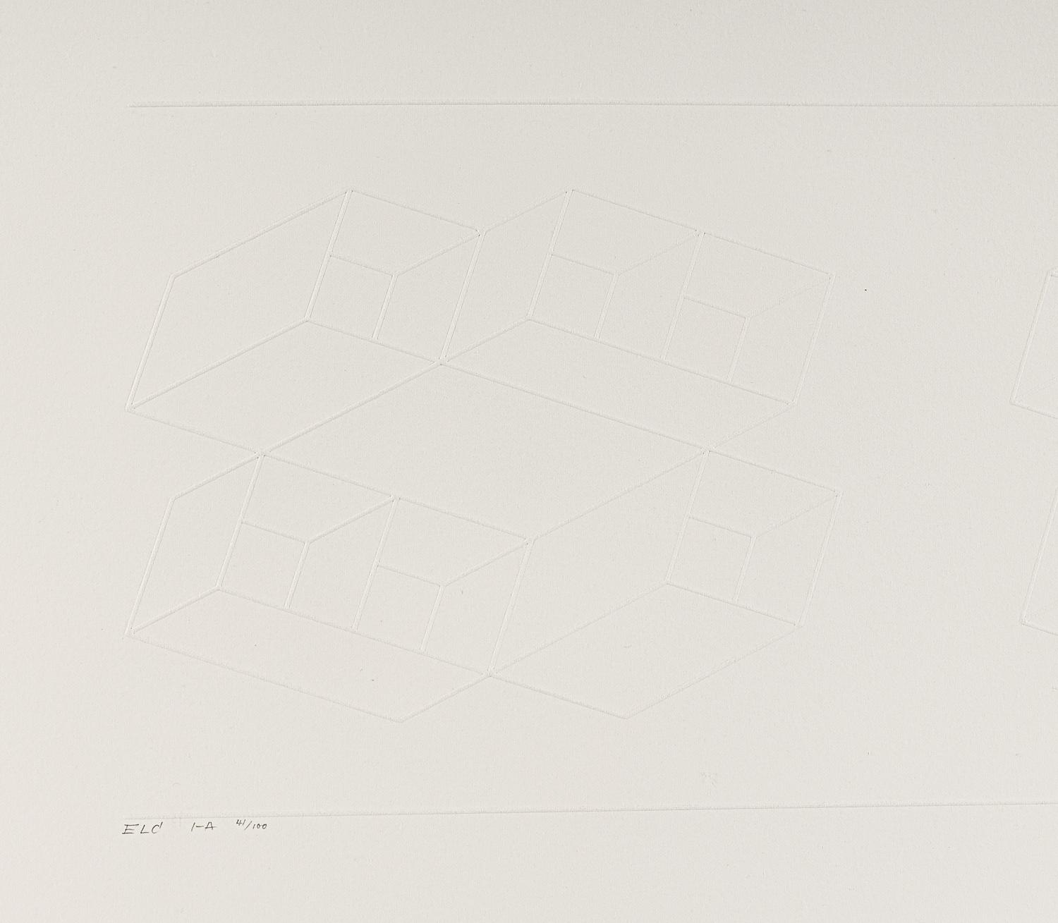 ELC 1-A (from Embossed Linear Constructions ), 1969