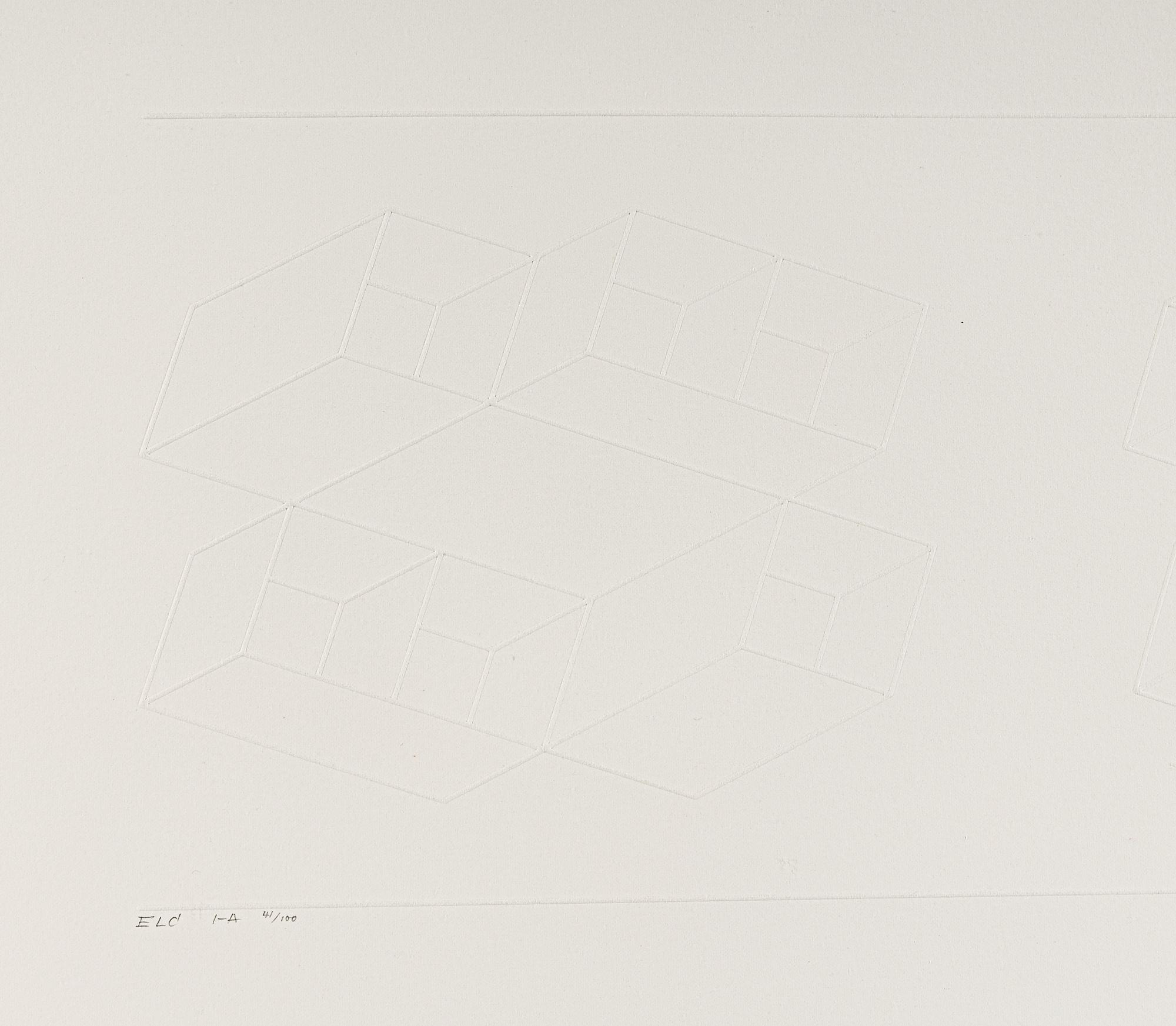 ELC 1-A (from Embossed Linear Constructions ), 1969