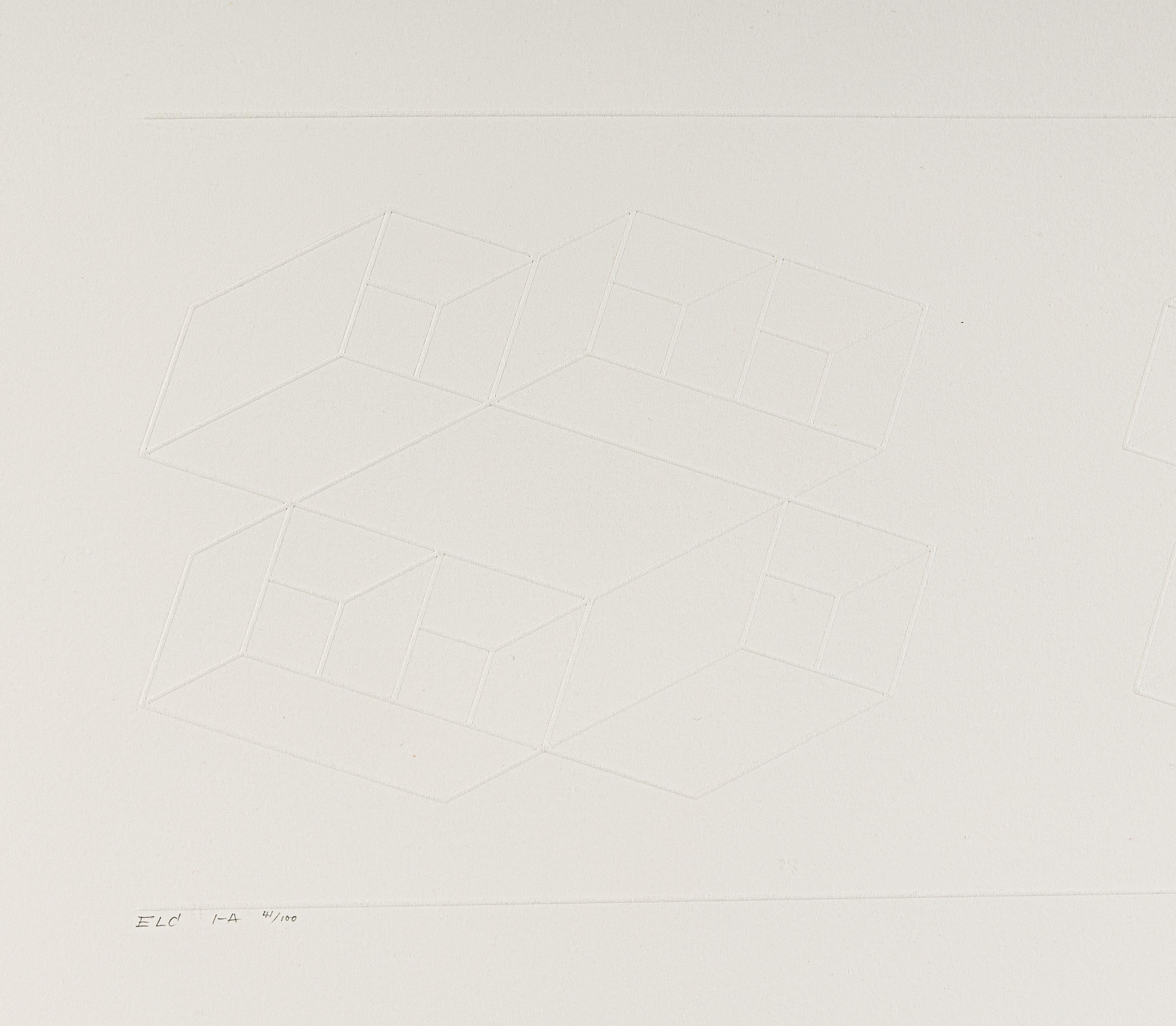 ELC 1-A (from Embossed Linear Constructions ), 1969