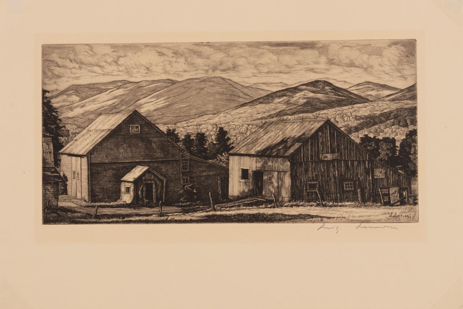 A pair of prints ( Summer Shadows; The Big Haystack )