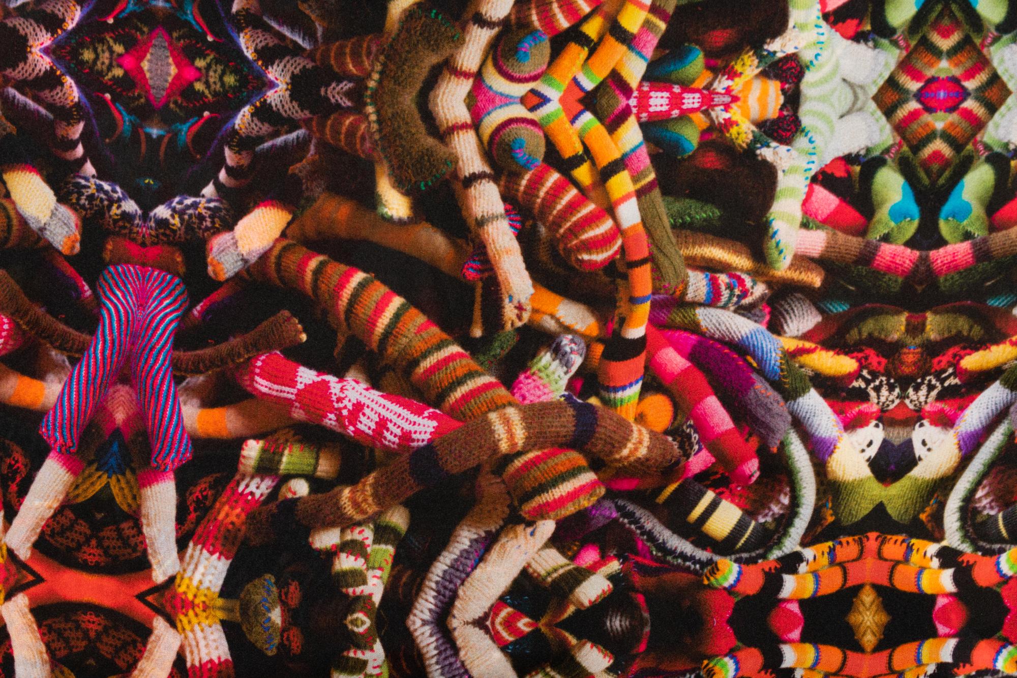 Two Designer Items: One Robave Coat & One Scarf by Nick Cave, 1990s