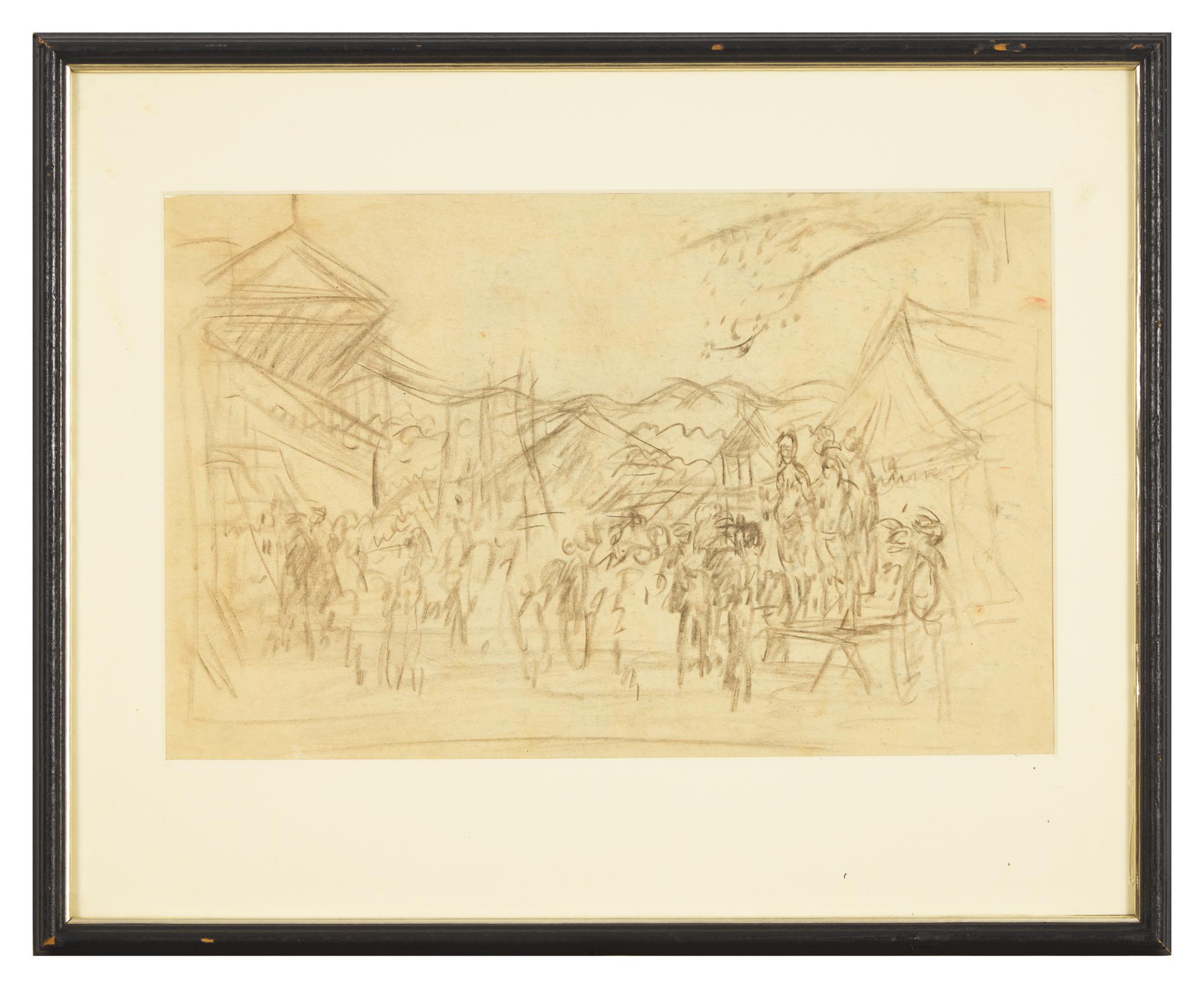 Study for Fryeburg Fair II; together with a companion (2)