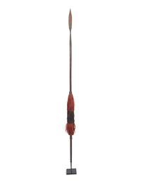 Two Naga Wood and Metal Spears