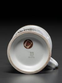 A Switchboard Operator's Porcelain Occupational Shaving Mug