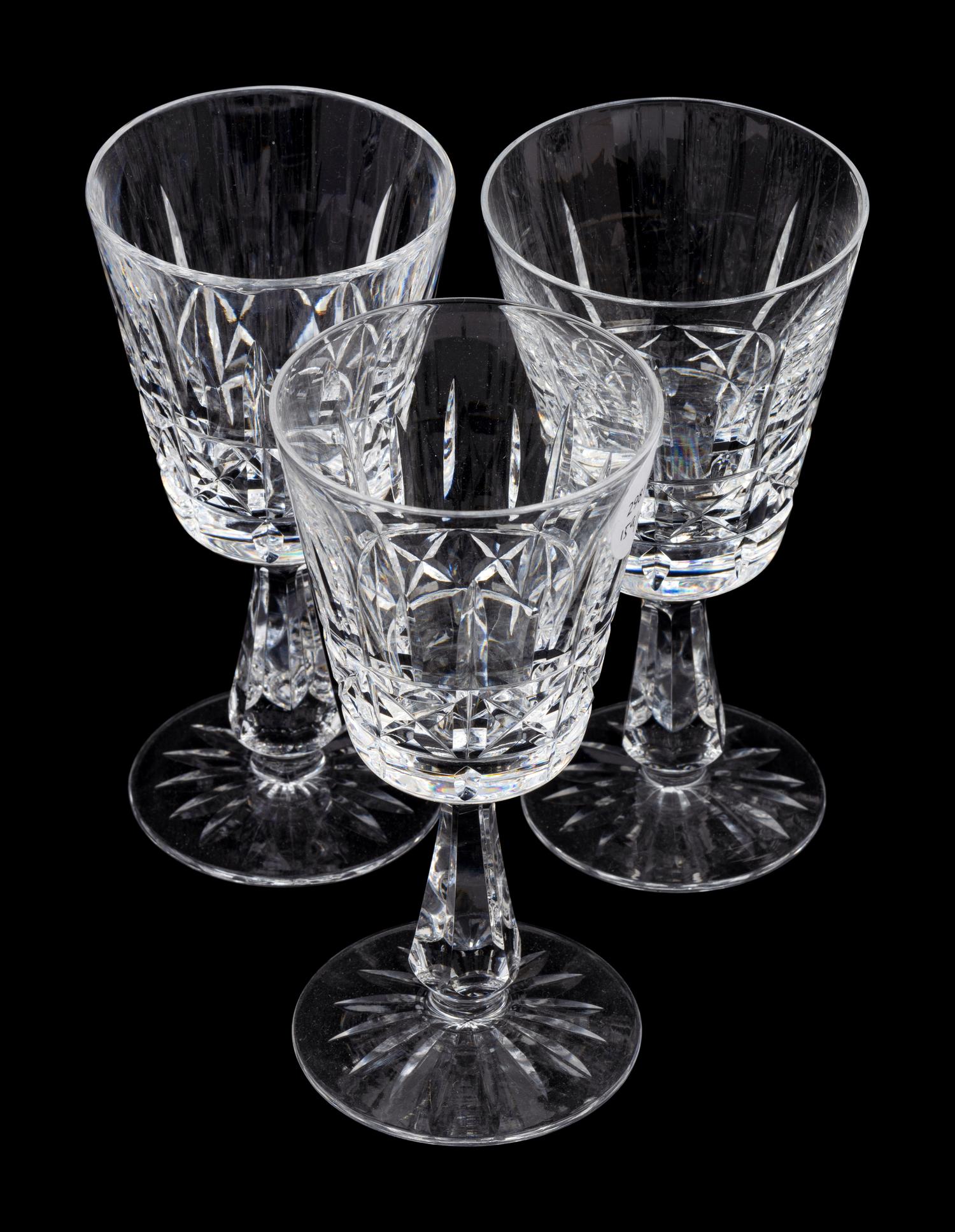 A Waterford Cut Glass Stemware Service