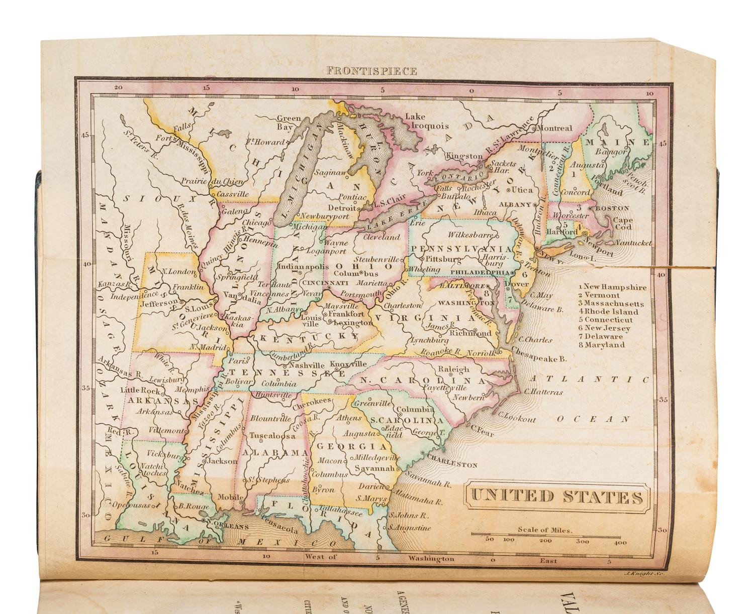 [BAIRD, Robert. (1798-1863)]. A View of the Valley of the Mississippi, or the Emigrant's and Traveller's Guide to the West. Philadelphia: H. S. Tanner, 1834.