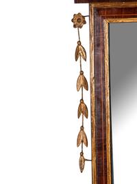 A George III Parcel Gilt Mahogany Mirror