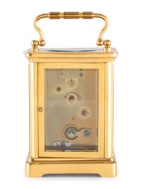 A Gilt Metal Carriage Clock
