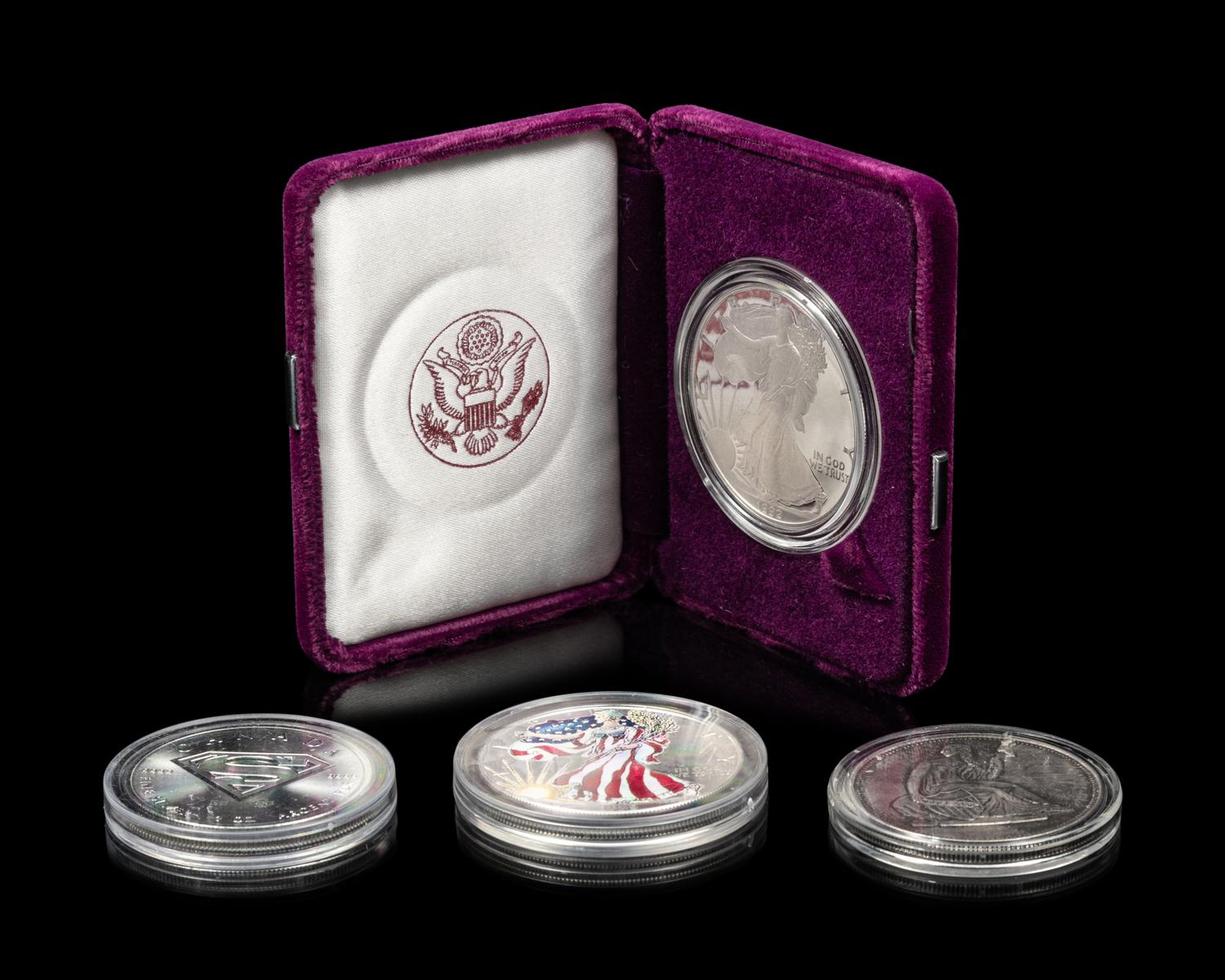 Four 1-Ounce Silver Rounds