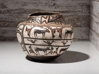 Zuni Polychrome Pottery Olla