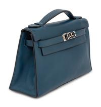 HERMÈS, DEEP BLEU KELLY POCHETTE