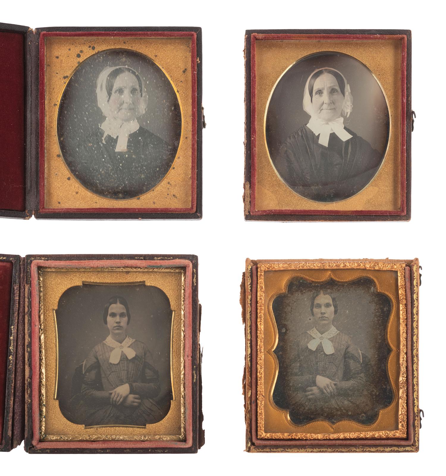 [EARLY PHOTOGRAPHY]. 13 pairs of daguerreotypes featuring the same subjects, some likely copies.