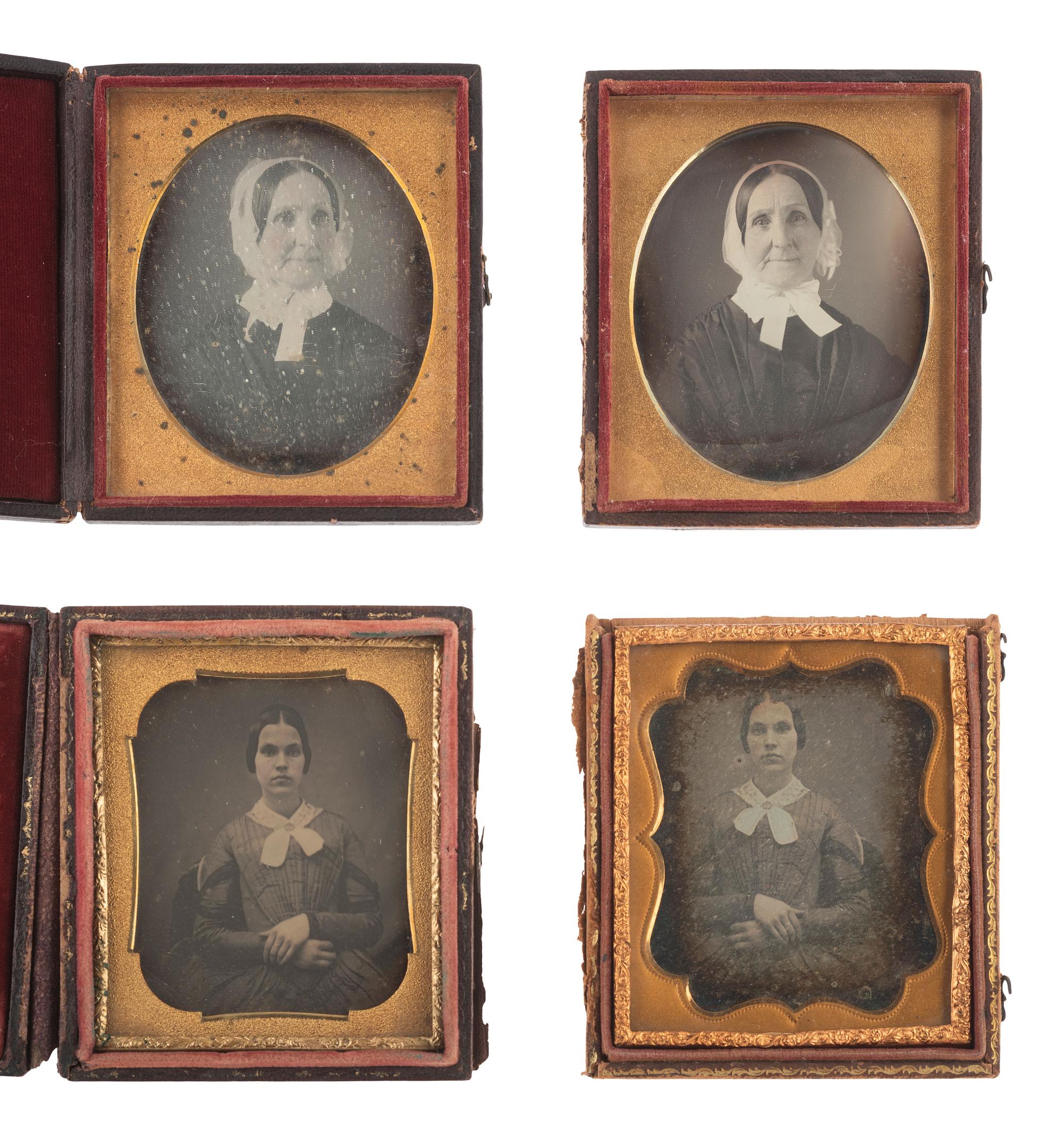 [EARLY PHOTOGRAPHY]. 13 pairs of daguerreotypes featuring the same subjects, some likely copies.