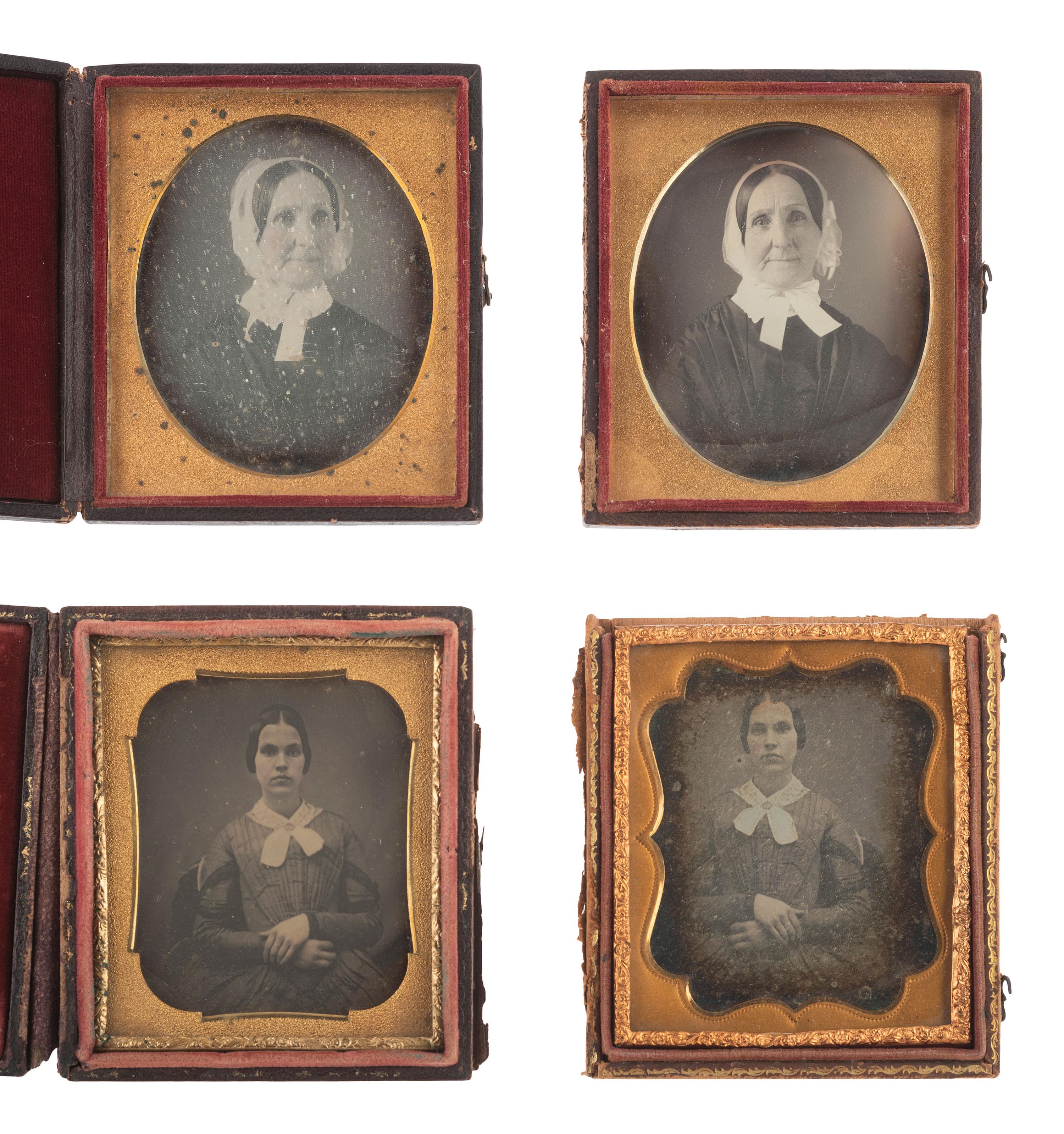[EARLY PHOTOGRAPHY]. 13 pairs of daguerreotypes featuring the same subjects, some likely copies.