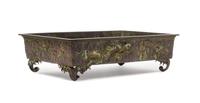 A Japanese Bronze Planter
