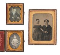 [EARLY PHOTOGRAPHY]. A group of 22 cased images, incl. daguerreotypes of men, women, and children in varying poses.
