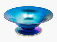 A Tiffany Studios Favrile Glass Footed Bowl
