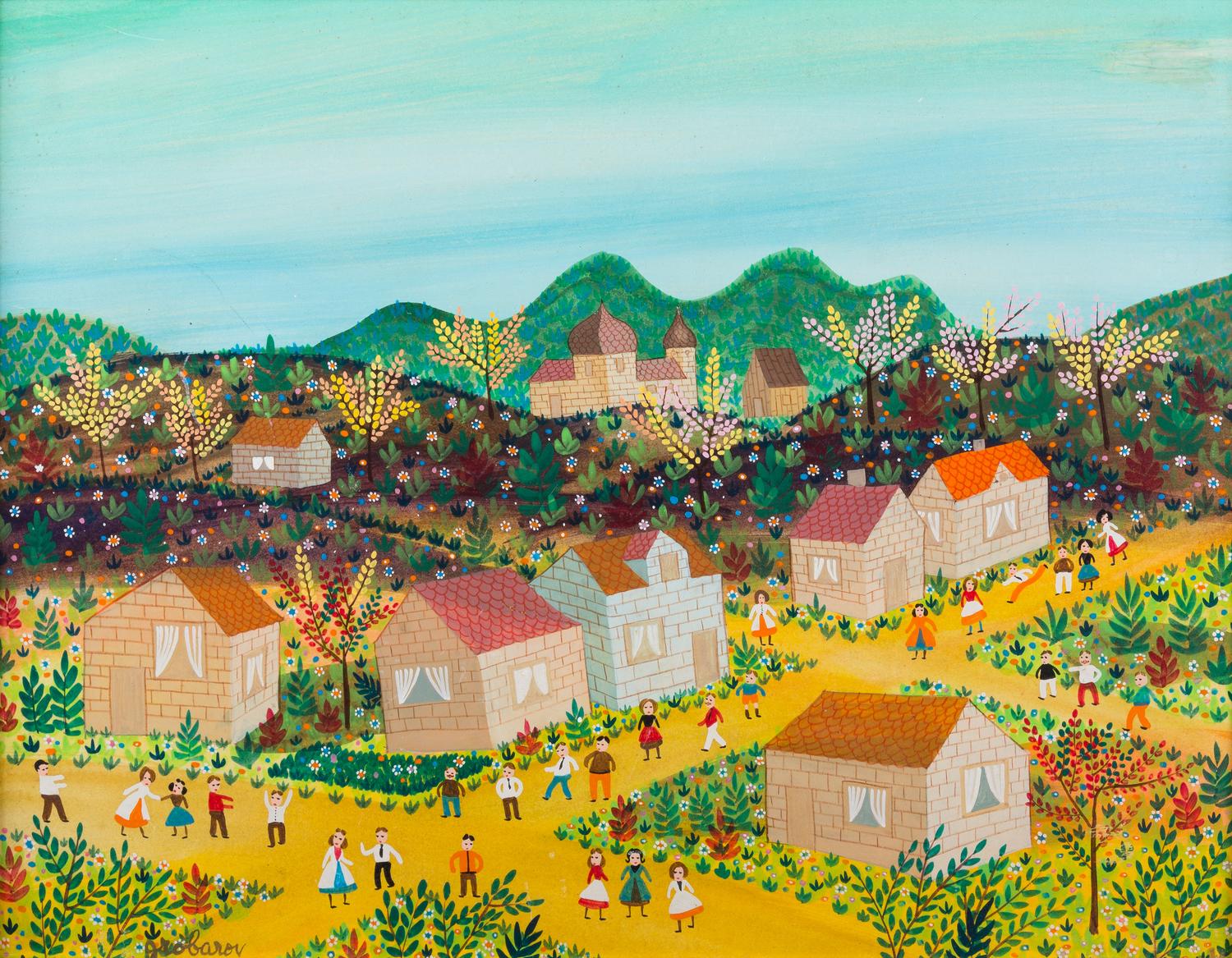 Group of Three Naive Paintings