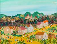 Group of Three Naive Paintings