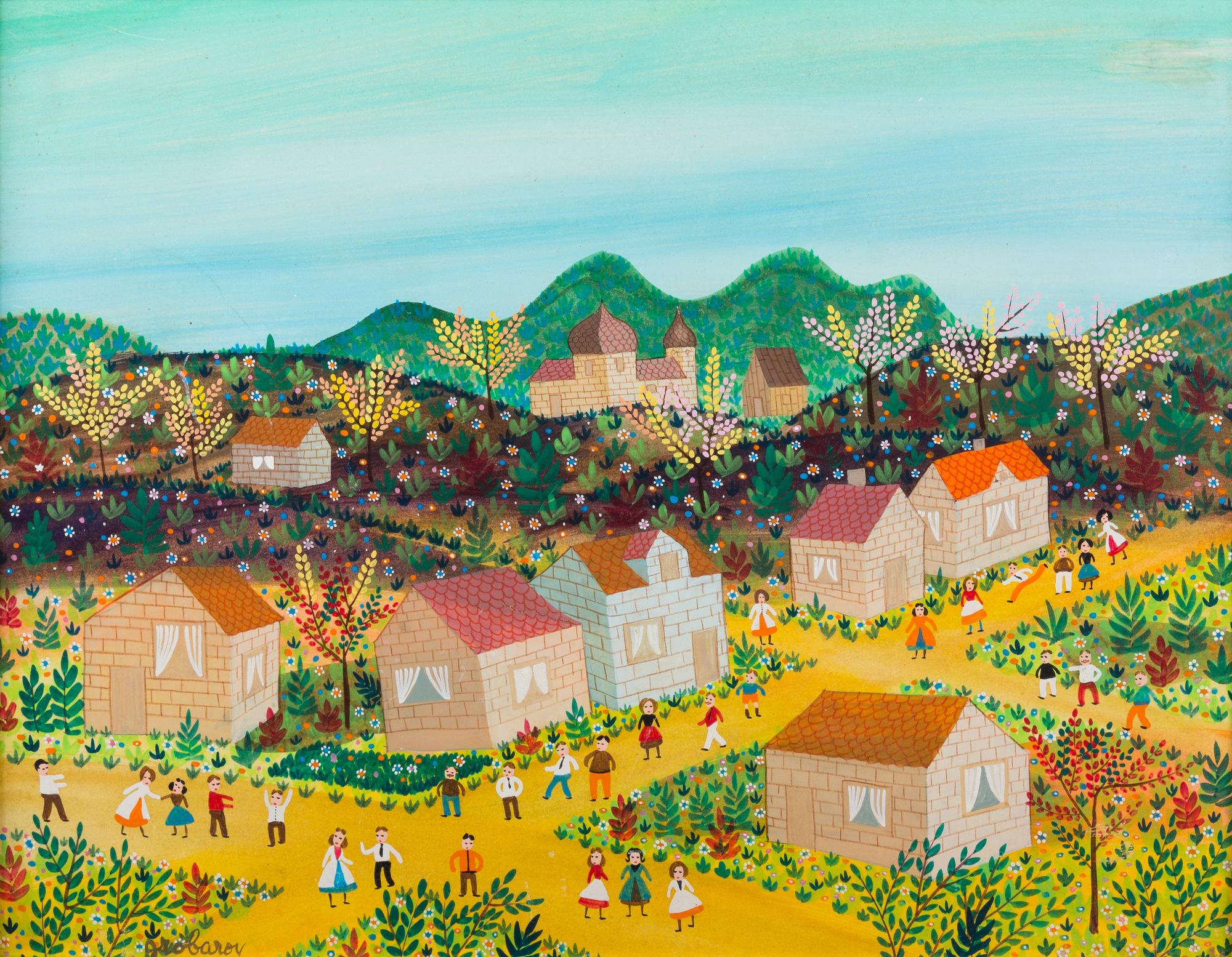 Group of Three Naive Paintings