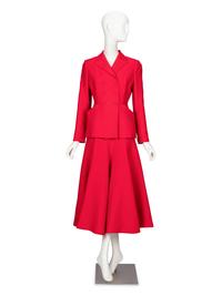 Christian Dior, Red 'Bar' Skirt Suit