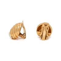 YELLOW GOLD AND CULTURED PEARL EARRINGS